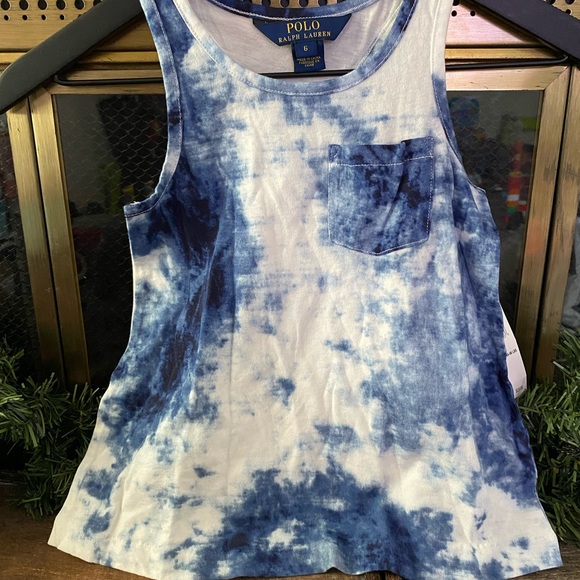 Toddler Girl Razor back tank Polo By Ralph Lauren - Picture 1 of 2